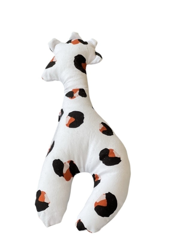 Knuffeltje giraffe panter orange