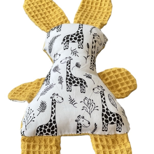 Knuffeltje konijn oker geel giraffe