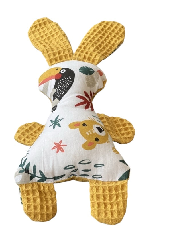 Knuffeltje konijn oker geel jungle