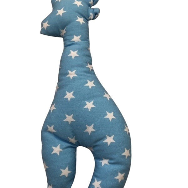 Knuffeltje giraffe blauwe sterren