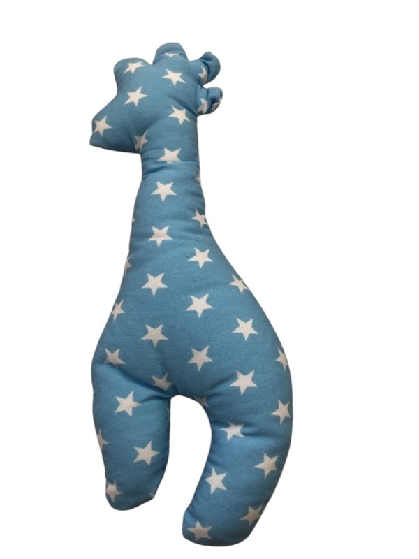 Knuffeltje giraffe blauwe sterren