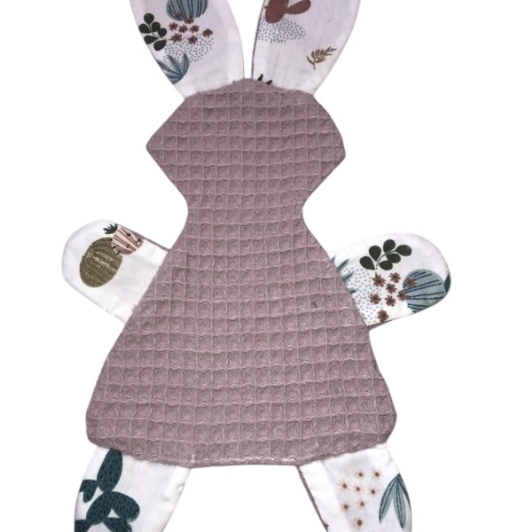 Knuffeldoekje konijn oud roze gekleurde cactussen