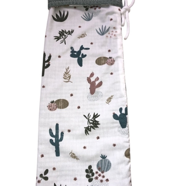 Kruikzak oud groen gekleurde cactussen