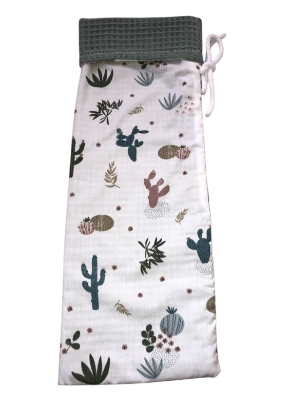 Kruikzak oud groen gekleurde cactussen