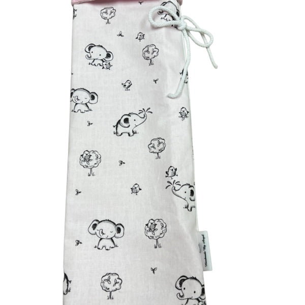 Kruikzak roze kleine olifantjes