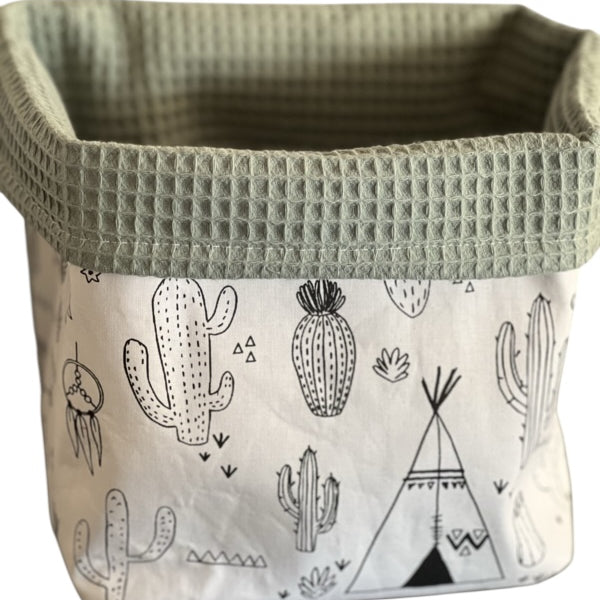 Commode Mandje Oud Groen Tipi Tent