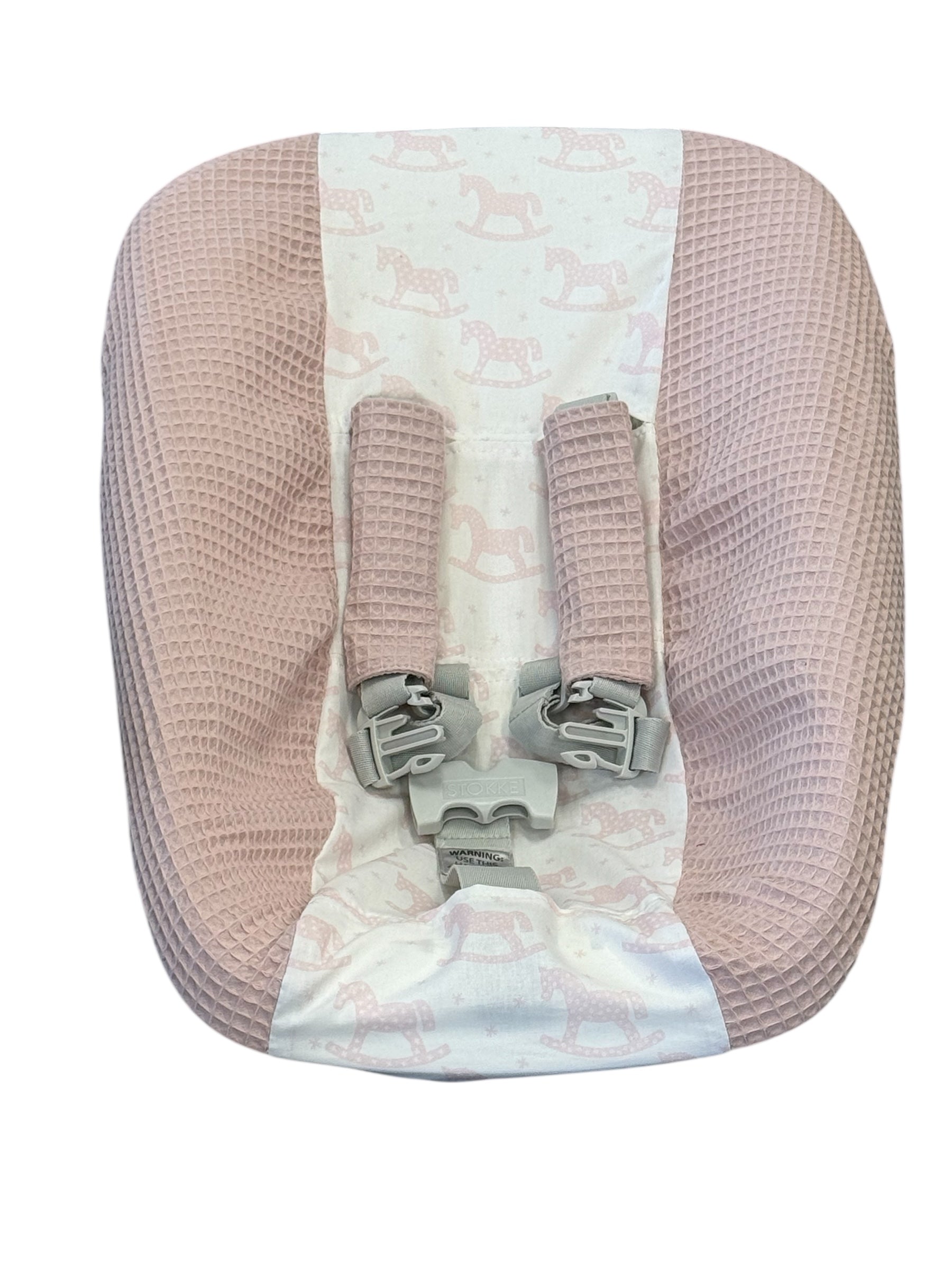 Stokke newborn hoes oud roze hobbelpaard