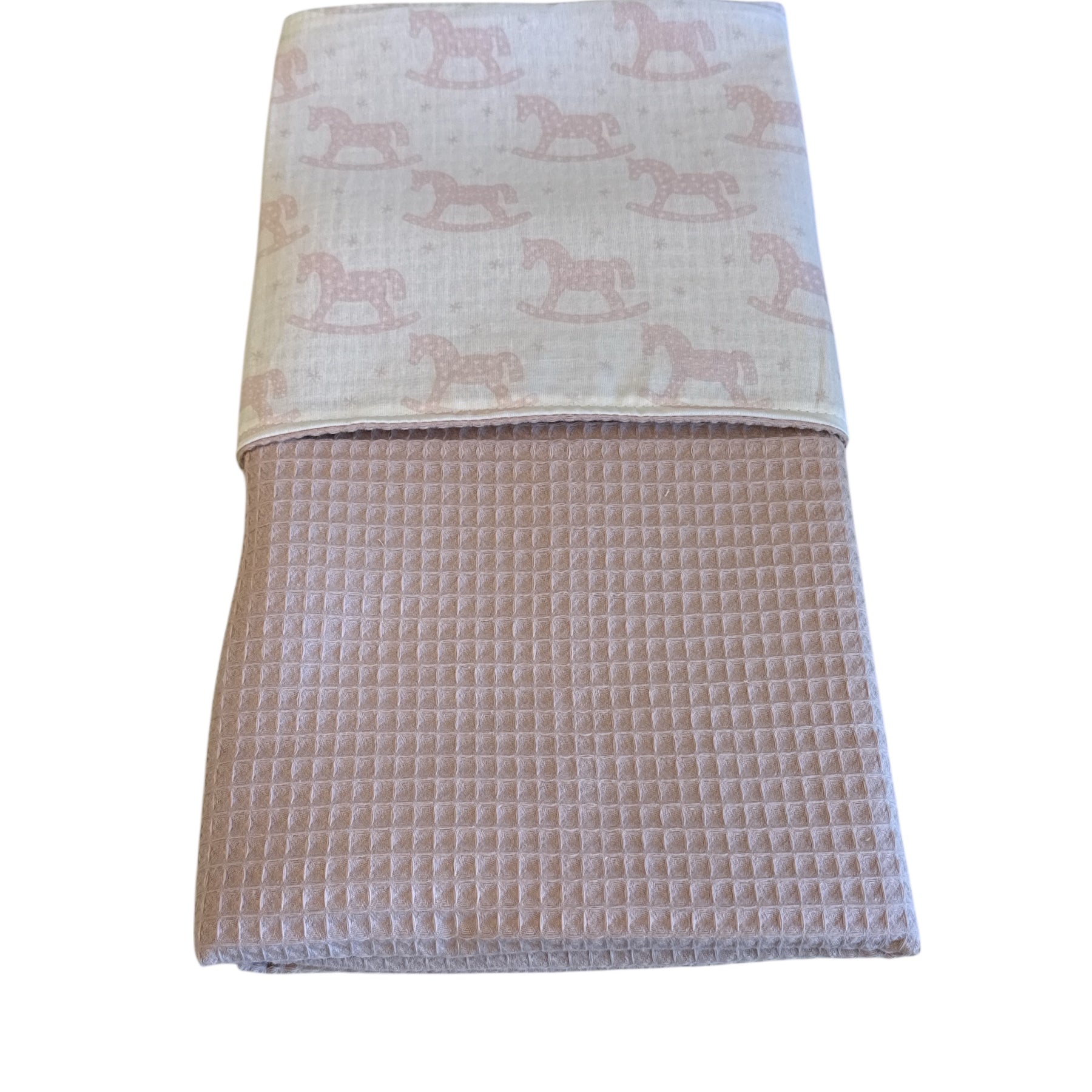 Baby deken kinderwagen deken wieg deken oud roze hobbelpaard