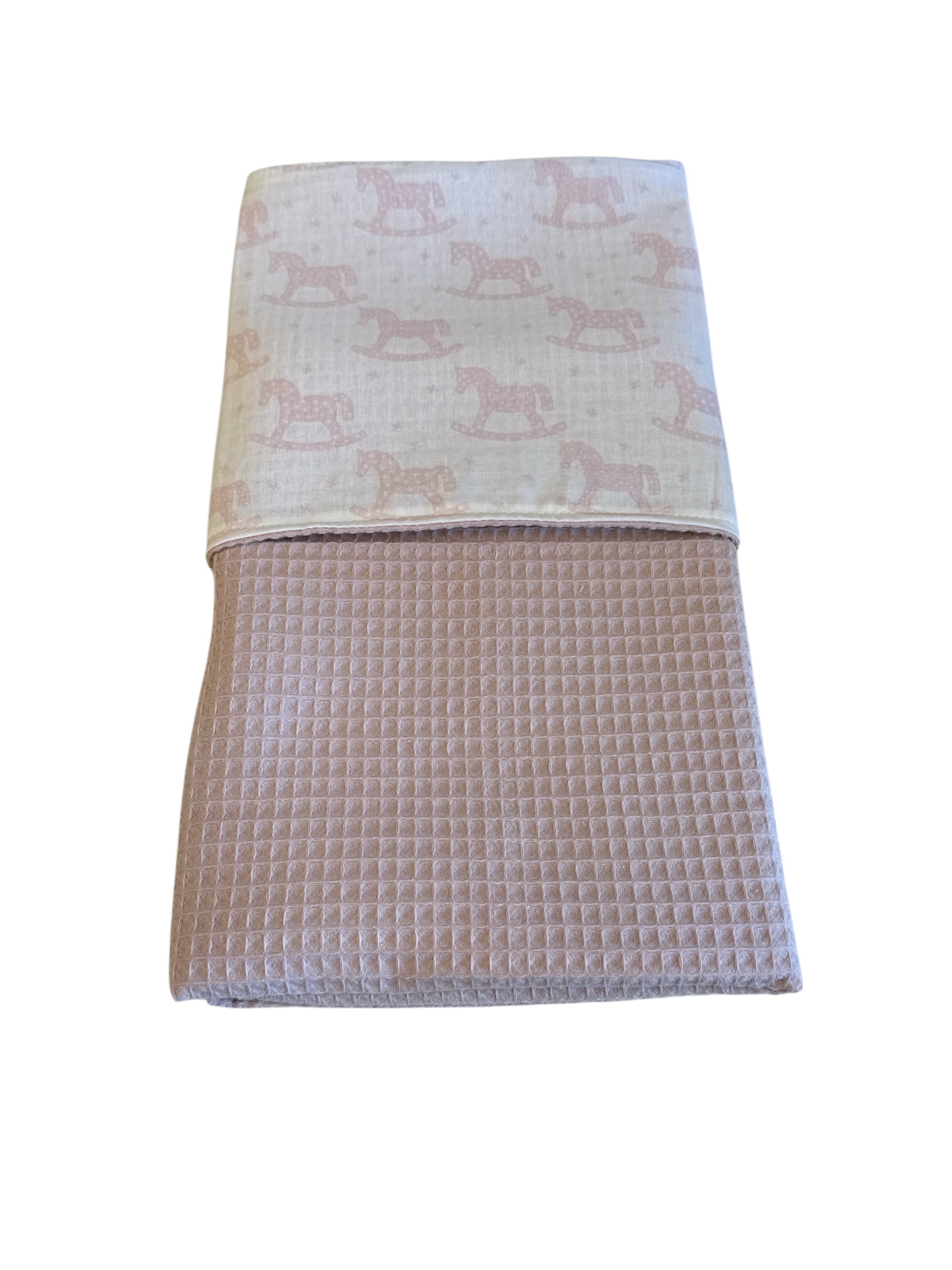 Baby deken kinderwagen deken wieg deken oud roze hobbelpaard