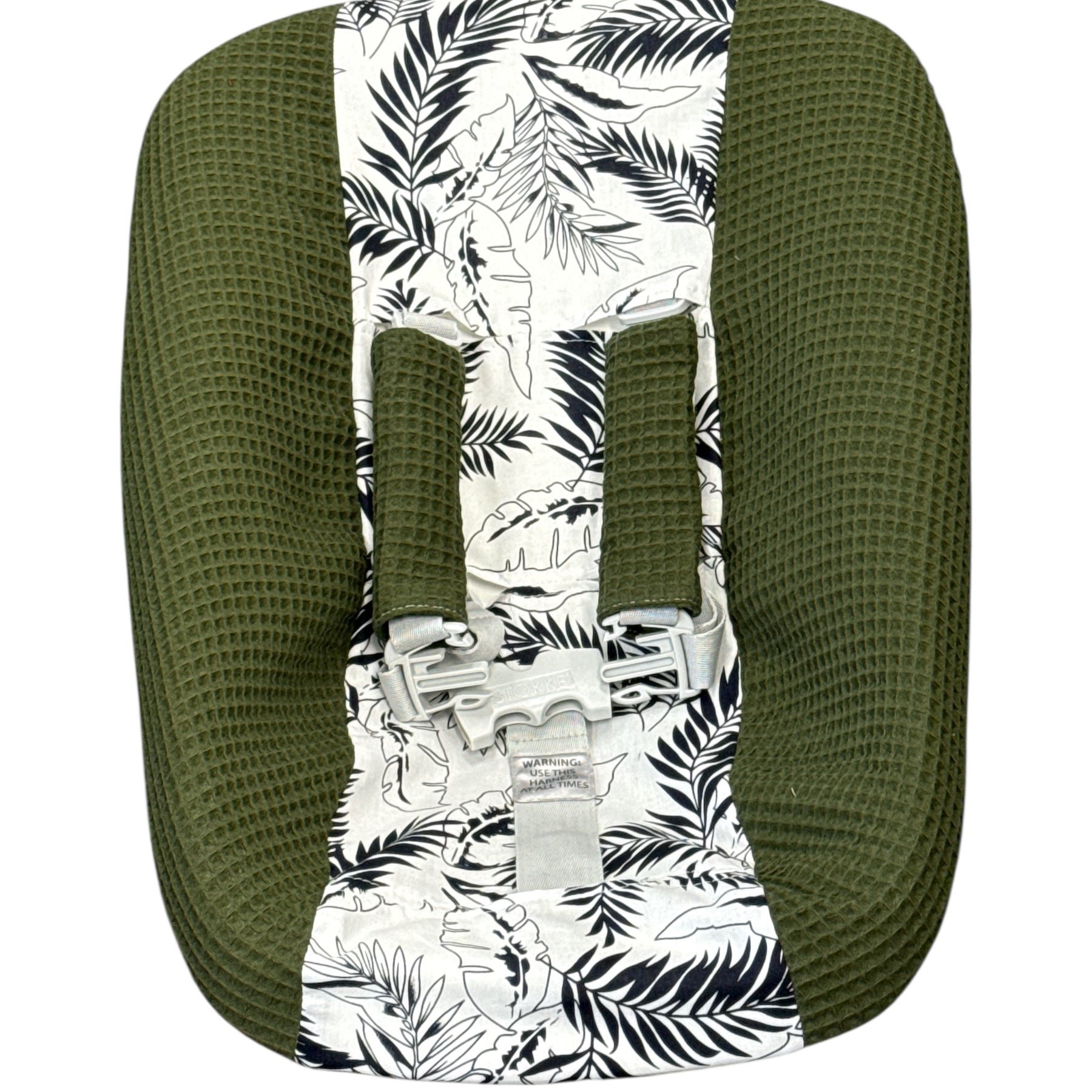 Stokke newborn hoes legergroen grote bladeren