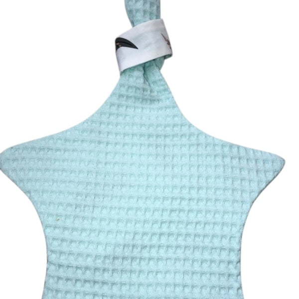 Speendoekje ster mint gekleurde veertjes