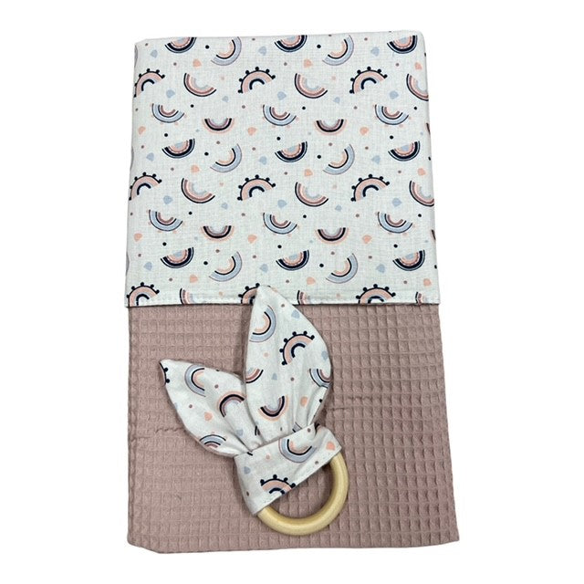Baby deken kinderwagen deken wieg deken Oud roze regenboog