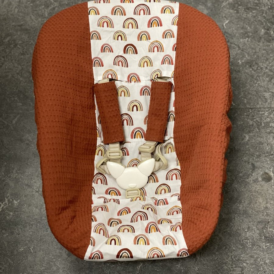 Stokke newborn cover copper brick rust rainbow